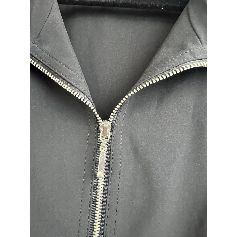 Chico's Weekends Jacket Large Solid Black Lightwe… - image 6